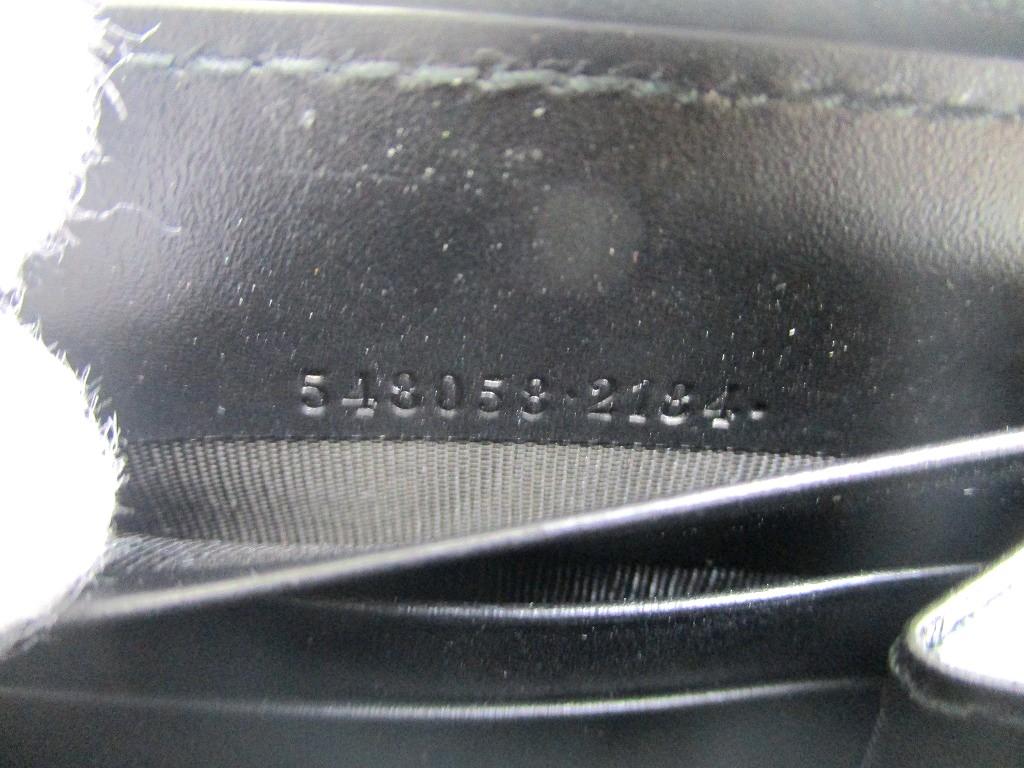 Оригинальный кошелек GUCCI Cat Guccissima из черной кожи на круговой молнии #a926 Восстановленный