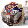 Автоматический зонт-трость Mario NES   Компактный дорожный зонт, 8 спиц, прочная конструкция, идеальный подарок, 153