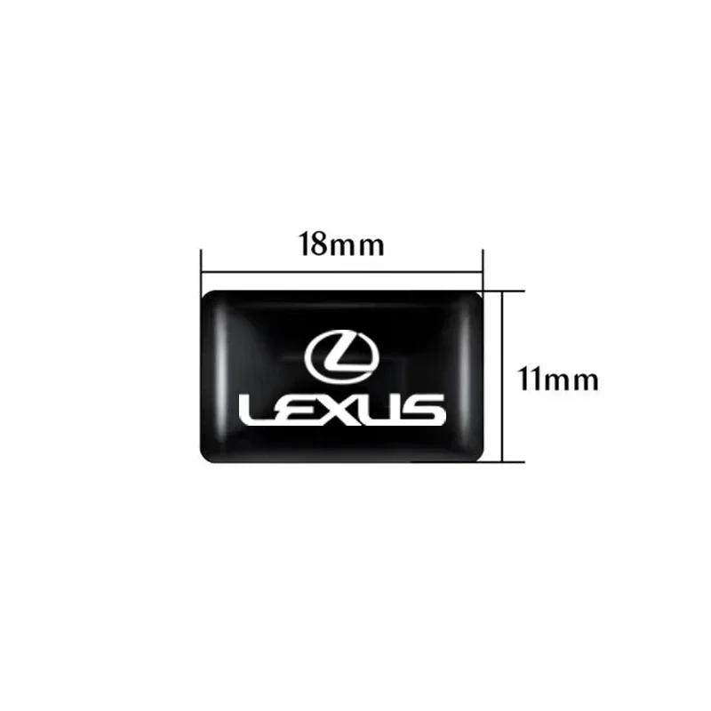 BSAT7 Car Interior Sticker Rubber Badge Decorate Paster For Lexus RX330 IS250 Ct200h ES300h RX350 IS300h ES350 Steering Wheel Sticker