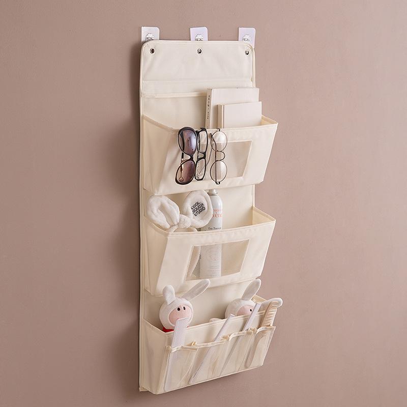 Creative Storage Bag Multi-layer Oxford Fabric Hanging Bag Door Hanging Pocket Cosmetic Organizer Dormitory Storage Hanger Bag