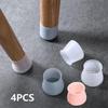4 шт. Защитные накладки на ножки домашней мебели, накладки на ножки стола, защитные накладки на ножки стола, защитные накладки для стульев, бесшумные накладки на ножки стульев, мягкий силиконовый материал