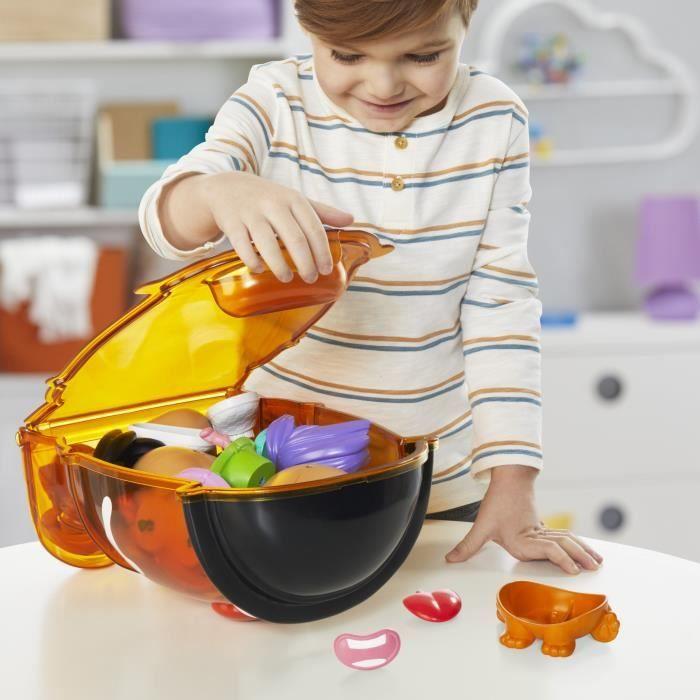 Мистер Картофельная Голова Мега картофель набор с 42 деталями, включая коробку для хранения, креативные дошкольные игрушки для детей, от 2 лет