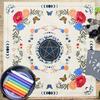 Divinations Tablecloth Eye Moon Pattern Astrology Tarots Card Tablecloth Altars Cloth Divinations Board Game Accessory