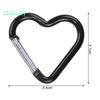 10 шт. карабинные крючки в форме сердца, компактные быстросъемные карабины, зажимы, прочные несущие держатели для ключей, принадлежности для кемпинга