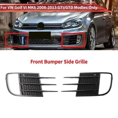 Решетка противотуманной фары переднего бампера автомобиля Спойлер Для Volkswagen Golf VI MK6 2008.10-2013 Накладка на противотуманную фару Веко Глаз Нож для ветра