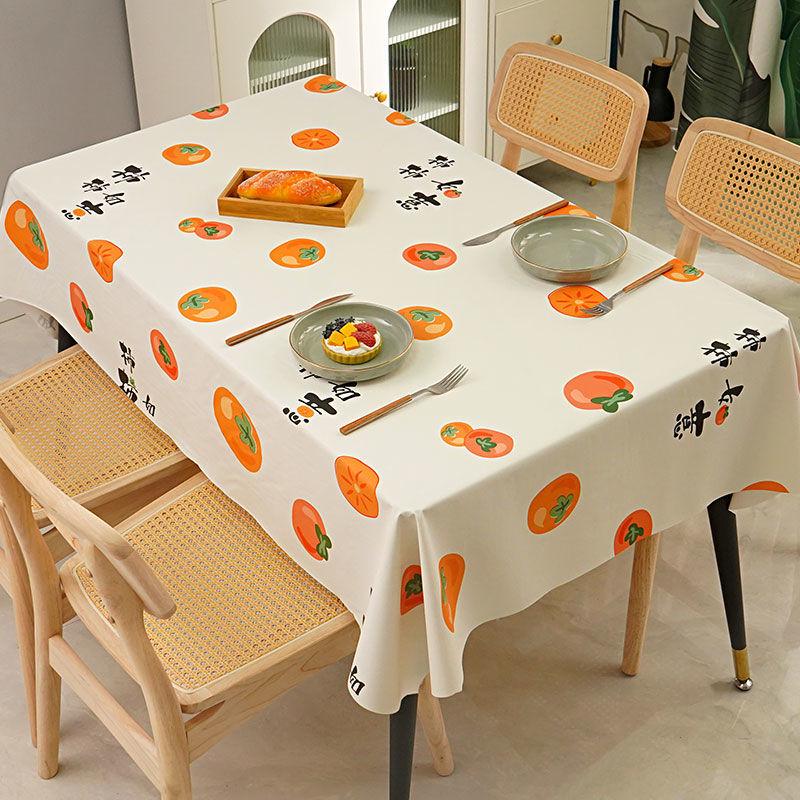 Waterproof Oilproof Anti-Scald Wash-Free PVC Tablecloth for Coffee Tables & Desks