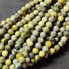Smooth Round Yellow Serpentine Beads, Loose Beads, Full Strand 14-15 Inch Beads, Gemstone Beads for Jewelry Making, 6mm 8mm 10mm Size Beads.
