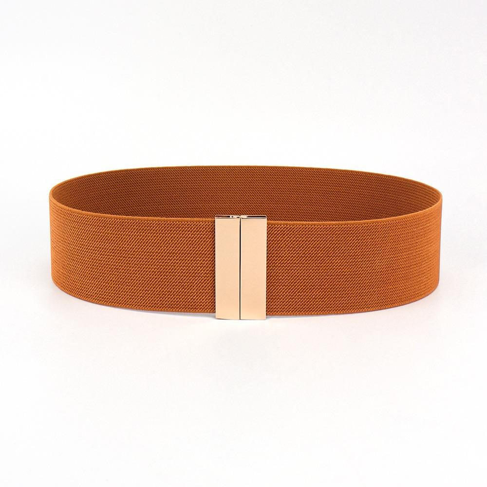 Solid Color Stretch Cinch Waistband Wide Waist Belt New Corset Belt  Down Coat