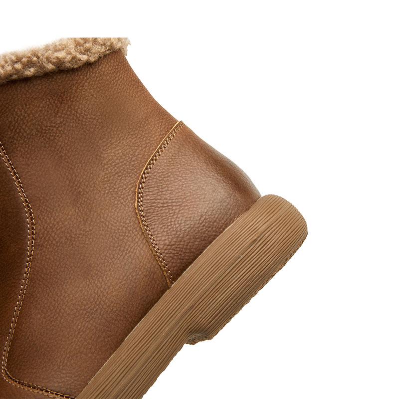 Women's Genuine Leather Chelsea Boots - Cozy, Velvet-Lined for Autumn/Winter 2023