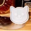 Милые Кошки Форма Кости Подставка под Стакан Силиконовые Формы для Смолы Подставка под Чашку для Питомца Силиконовая Форма Теплоизоляционная Подушка Формы для Домашних Украшений Инструмент