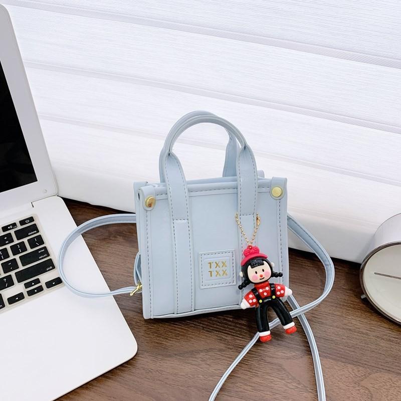 Solid Letters English Color Smooth Satchel Durable Kids Small Bag Crossbody