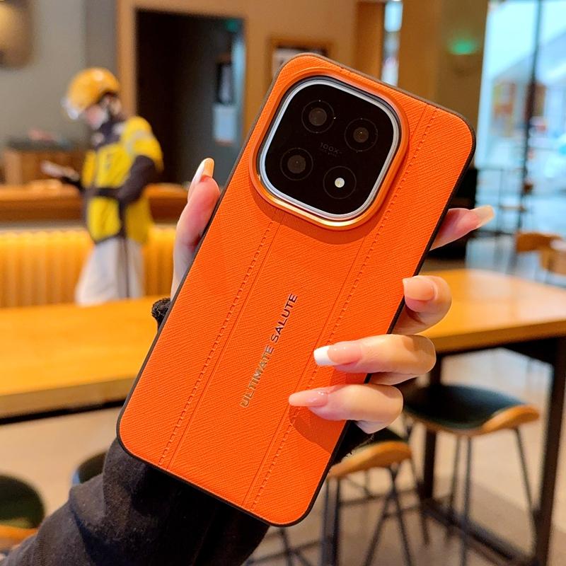 Роскошный Чехол-Крышка с Дизайном из Кожи с Текстурой Крокодила для Vivo iQOO 15 и iQOO 13, Тонкий, с Оранжевым Кольцом для Камеры, Ударопрочный