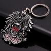 Queen Band Medal Key Chain Cool Retro Rock Band Lion Eagle Special Key Ring for Men Women Fans Backpack Wallet Hanging Jewelry