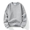 Round Neck Sweatshirt for Men Simple Solid Color Net Loose Pullover Top Autumn Base Shirt Casual Jacket