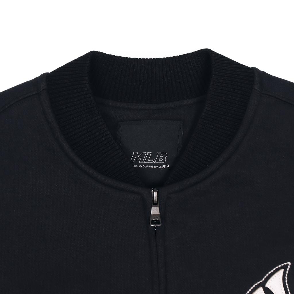 New MLB Baseball Jacket Unisex Black 31JPU9111-50L
