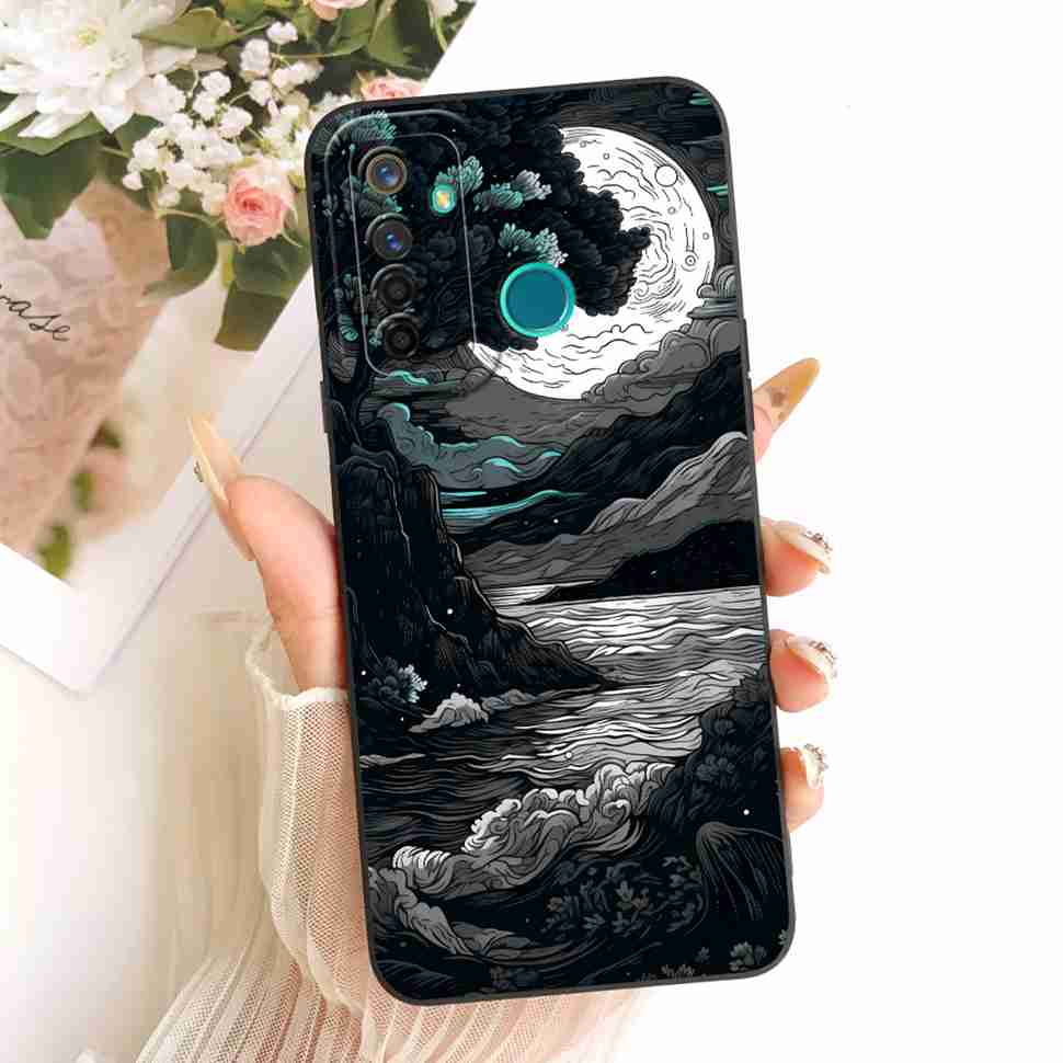 Ударопрочный Чехол Для Realme 5 Pro Чехол Популярный Милый Кролик Мягкий Матовый Чехол Realme5 Pro 5Pro RMX1971 RMX1973 Чехол Для Телефона