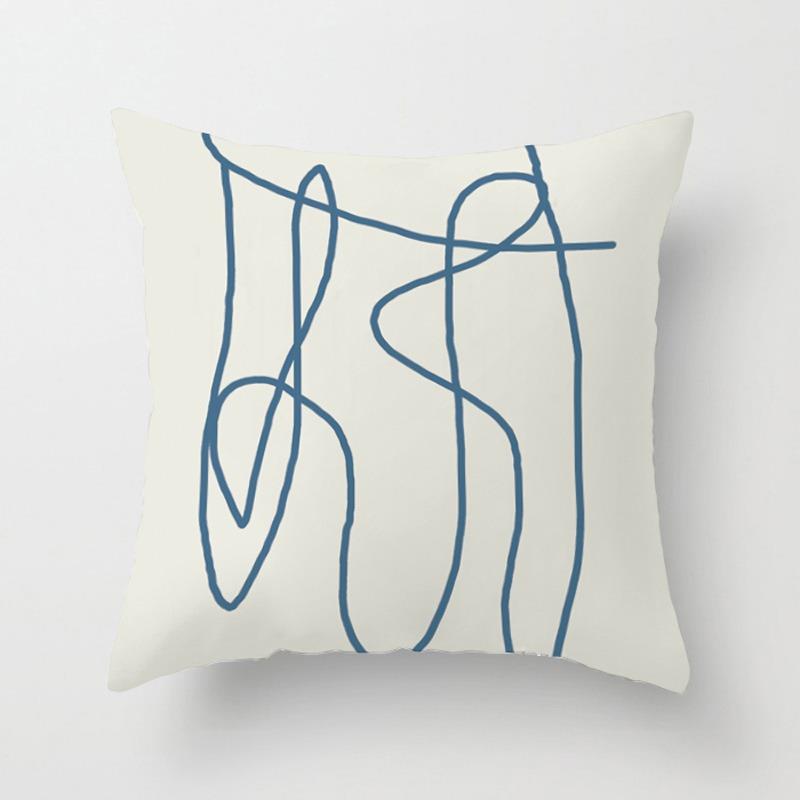 Свежая геометрическая наволочка для украшения общежития, офиса, гостиной, дивана, домашней наволочки