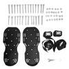 Lawn Spike Shoes Triangle Buckle Straps Lawn Aerator Spike Shoes Scarifiers Shoes for Garden Black