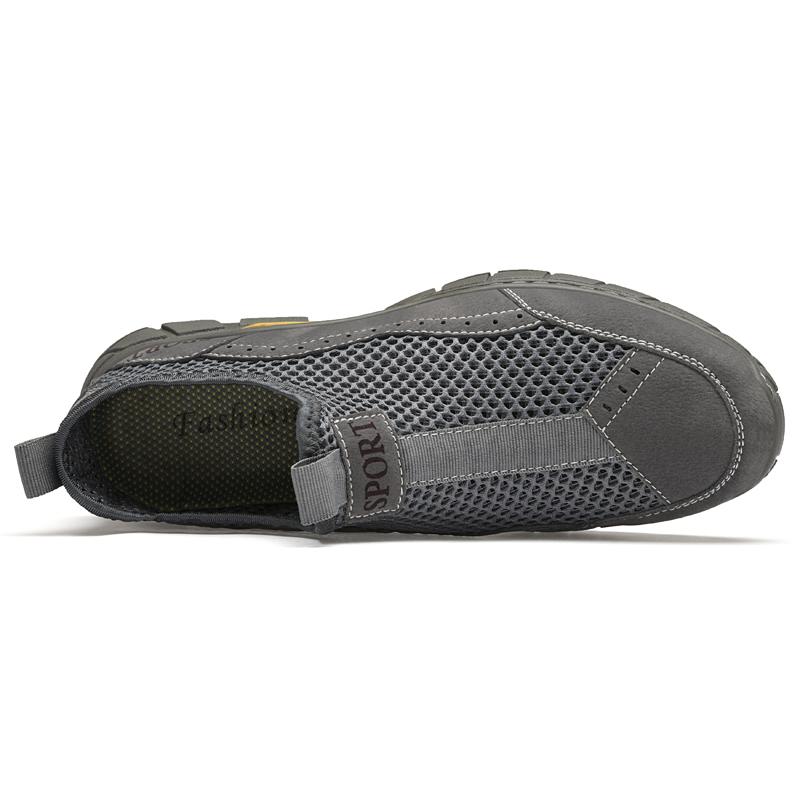 Summer Men Breather Mesh Casual Shoes Men Loafers Outdoor Walking Shoes Moccasins Man Shoes