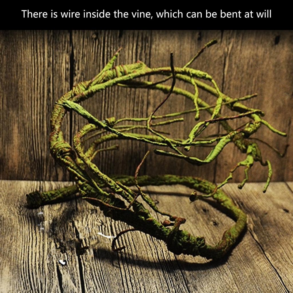Искусственные лианы с естественным видом для стеклянных террариумов для рептилий, ландшафтная лиана для лазания питомцев, устойчивая к погодным условиям