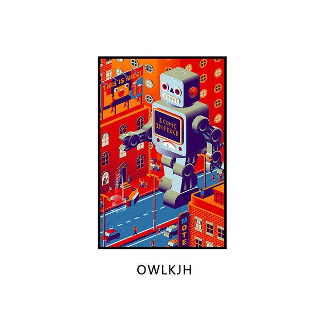 Современная офисная декоративная живопись Электронная коммерция Учебное заведение Интернет-компания Картины Технология Смысл Настенные фрески Холст