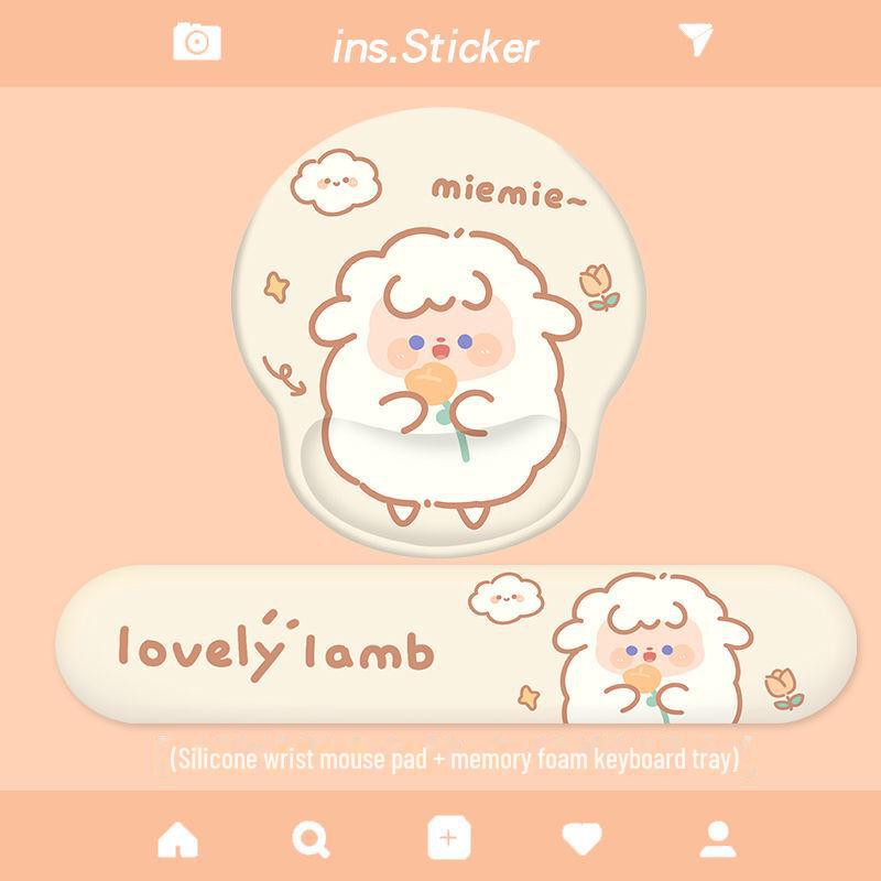 Коврик для мыши Corgi Puppy с подставкой для запястья для офиса и игр - Милая подставка для клавиатуры для небольших столов