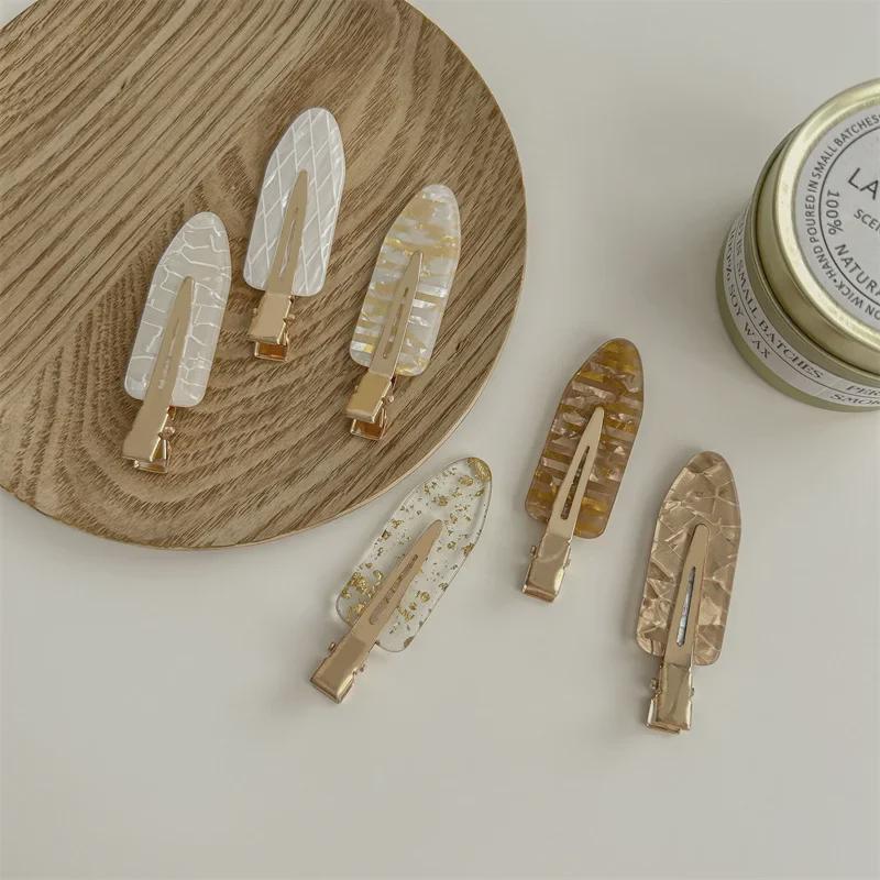 Элегантная весенняя французская шпилька: Высококачественная бесшовная боковая заколка для челки