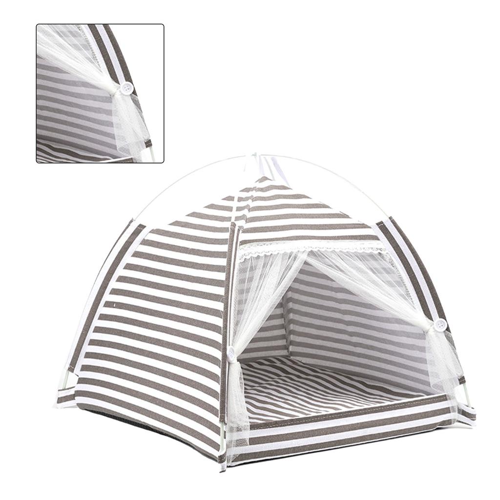 Теплая спальная палатка для питомцев, съемная, из хлопка и льна, палатка для питомцев для дома для кошек, собак, маленьких и средних размеров