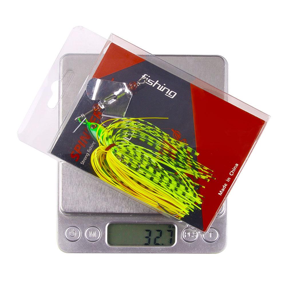 1pc 13.5cm 20g Jig Spinner Bait Fishing Lure Pinwheel Blade Chatter Bait Dancer Buzzbait 3/0 Fishing Hook For Bass Pike