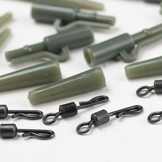 40 шт./компл. набор принадлежностей для ловли карпа с ящиком для хранения портативные металлические вертлюги мягкие трубки рукава комплект снастей для ловли карпа