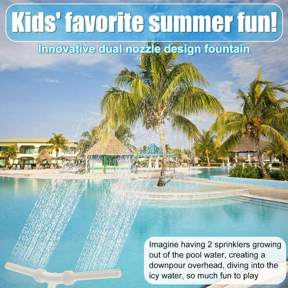 PVC Pool Fountain Sprayer Cooling Spray Head Waterfall Fountain Swimming Pool Fountain Garden