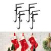 4 Pieces Christmas Stocking Holder Hangers Garland Hanger for Fireplace Mantle Bedroom