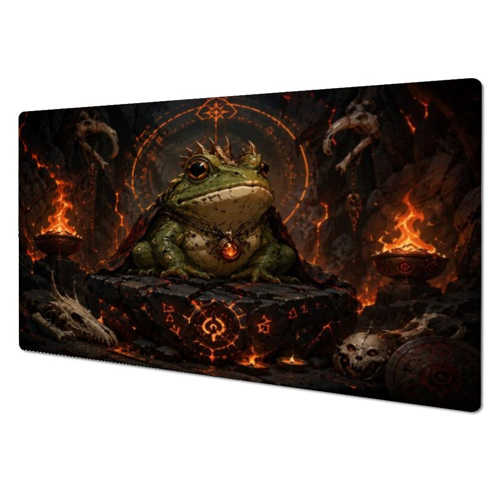 Dark Ritual Toad Magic Circle Large MTG Playmat TCG Battle Mat Anti-Slip Durable Stitched Edge Commander Desk tapete magic mtg