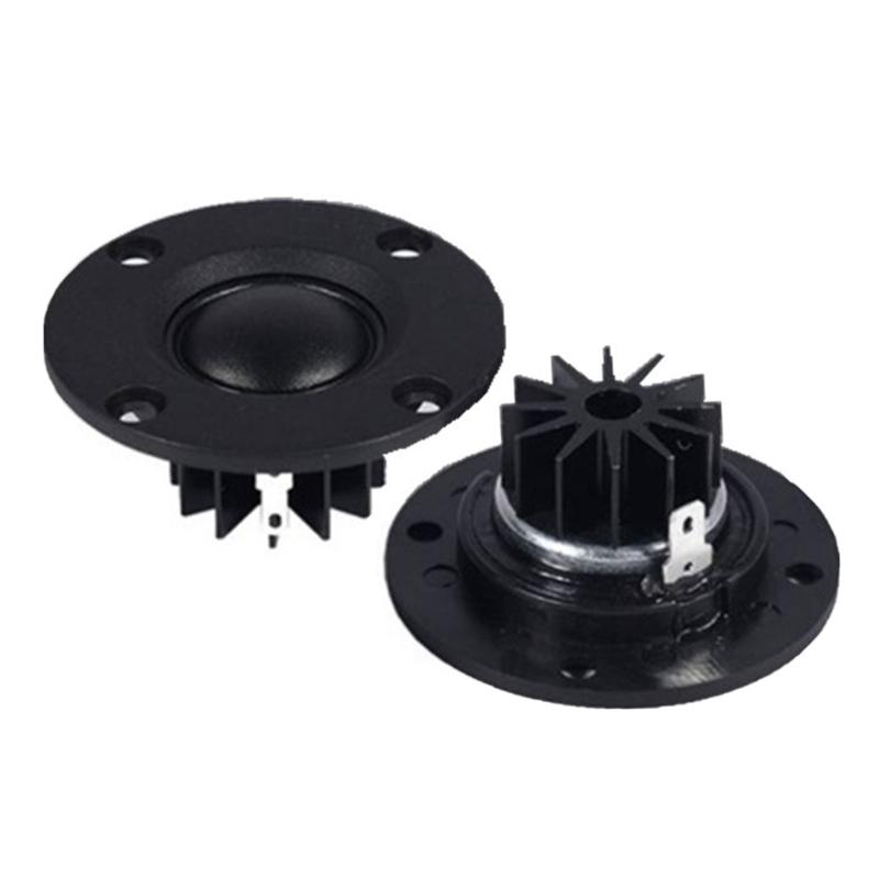 2 шт./лот 52 мм 6 Ом 15 Вт купольный шелковый пленочный твитер колонки портативный громкоговоритель алюминиевый радиатор ABS титановый ВЧ аудио