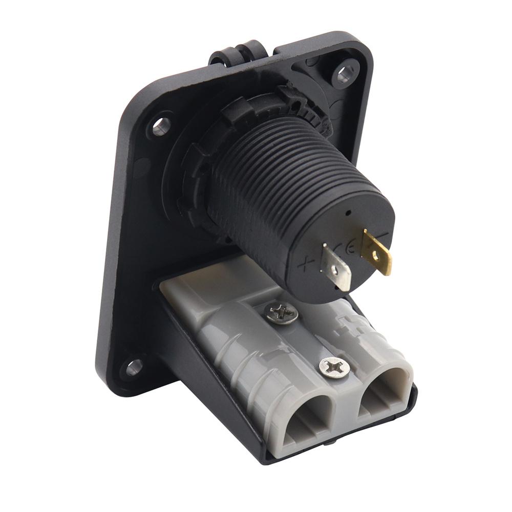 50 Amp Plug Dual USB Socket Flush Mount Recessed Plate For Anderson Style Plugs