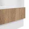 vidaXL Ofenschrank Artisan Eiche 60x46x81,5 cm Holzwerkstoff