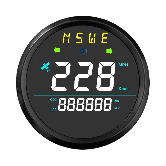 85mm Digital GPS Speedometer For Car Truck Boat Motorcycle Speed Gauge with GPS Antenna Odometer Trip KMH MPH Compass Gauge