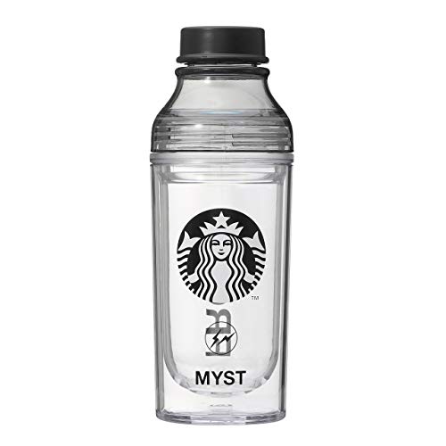Starbucks Термобутылка с двойными стенками Sunny Bottle Черная FRGMT MYST 473 мл Grande Черный Fragment Хироси Фудзивара