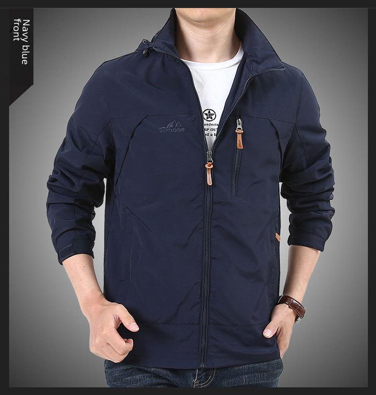 2025 Мужская быстросохнущая куртка в стиле милитари для активного отдыха - повседневная тонкая куртка весна/осень 086