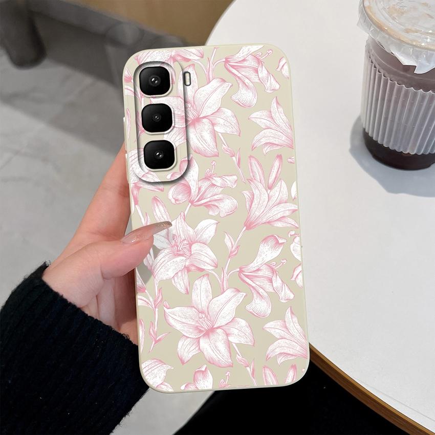 Для Infinix Hot 60 50 Pro Plus 40Pro 30 Play 70 60i 50i 40i 30i Чехол для телефона Сладкий Кролик Торт Новое Улучшение Мягкий Гладкий Силикон Легкий Прочный Корпус