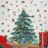 Рождественская елка Подарочная Наклейка На Стену Фестиваль Гостиная Фон Декор Обои Новогоднее Украшение Дома Самоклеящиеся Наклейки