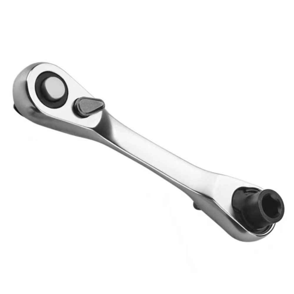 Offset Design Mini Ratchet Wrench Reversible Mechanism Quick Socket Wrench Mechanical Work