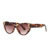 New Luxury Leopard Gradient Cat Eye Women Sunglasses Retro Golden Frame Decoration Design Trendy Men Sun Glasses Uv400