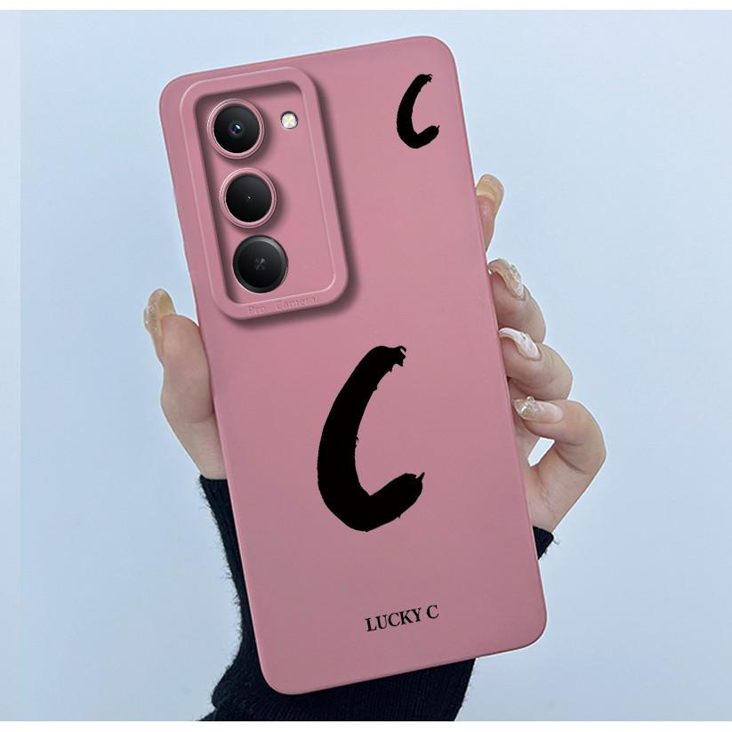 For Xiaomi Redmi 15 5G Cover Case Cute Initial Letters Couple Silicone Soft Matte Phone Bumper for REDMI15 5G Shockproof Casing