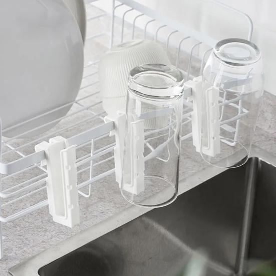 6Pcs Cup Drying Hooks Storage Racks Simple Installation Easy To Use Space Saving Glass Bottle Drying Rack Hooks