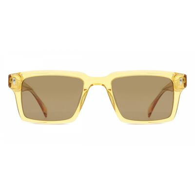 Солнцезащитные очки унисекс Smartbuy Collection Sunkiss 94390s C2 модные квадратные с полной оправой прозрачные желтые