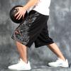 Sports Pants Basketball Shorts Men's Streetball Over Knee Enlarged Pocket Wide Fat Guy Pants Summer Fitness Pants