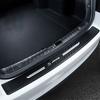 Carbon Fiber Car Door Sill Anti Kick Sticker Rear Bumper Trunk Scratch Guard Decals For Ford S-MAX Logo Exterior Accessories