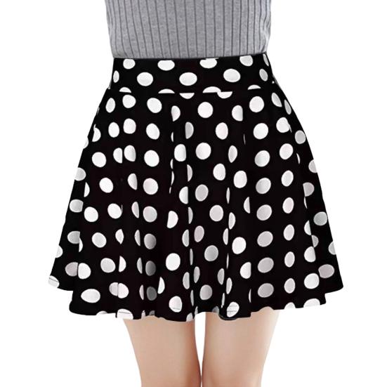 Женская мини-юбка с высокой талией и клетчатым принтом, юбка-трапеция, базовый стиль, повседневный стиль