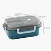 Portable Double-layer Lunch Box for Students School Office Picnic Food Container with Tableware Microwave Available Bento Box